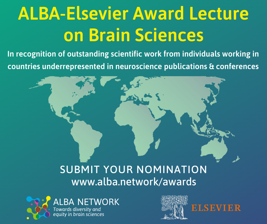 Call for nominations: ALBA-Elsevier award lecture on brain sciences